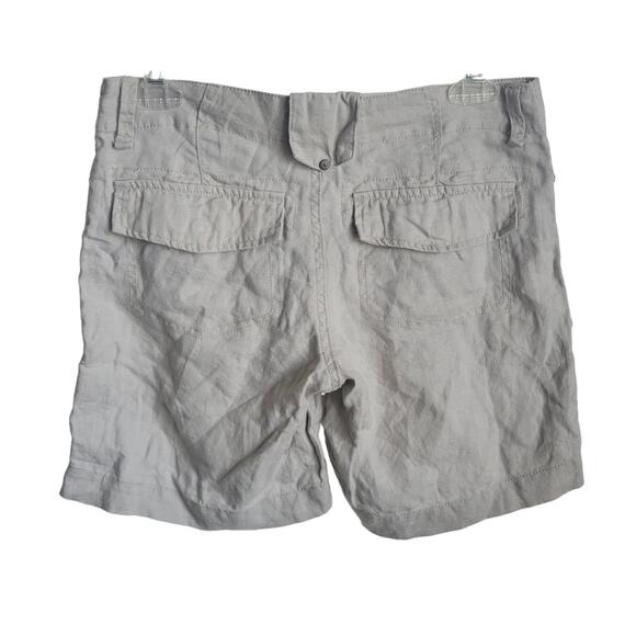 Gianni Bini Linen Shorts Size 23 100% Linen White Colored Good Condition - Picture 2 of 8